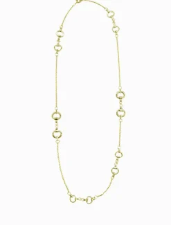 Horsebit Necklace Long Gold