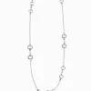 Horsebit Necklace Long Silver