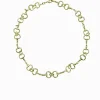 Horsebit Necklace Short Gold