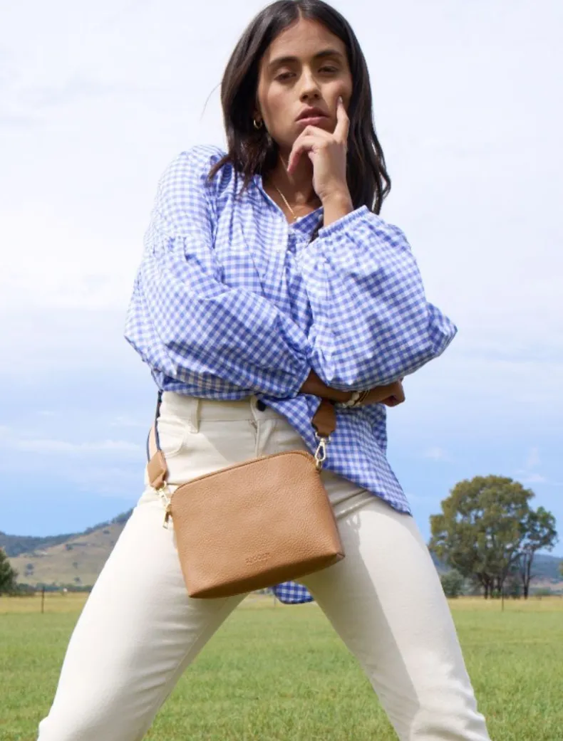 Hudson Cross Body Bag Tan