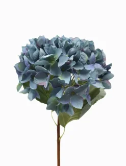 Hydrangea Stem 52cm Antique Blue