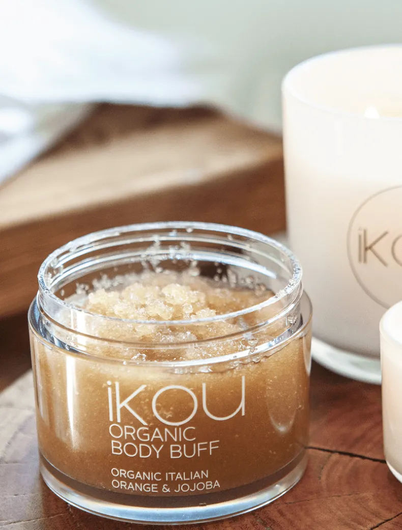 iKOU Italian Orange and Jojoba Organic Body Buff