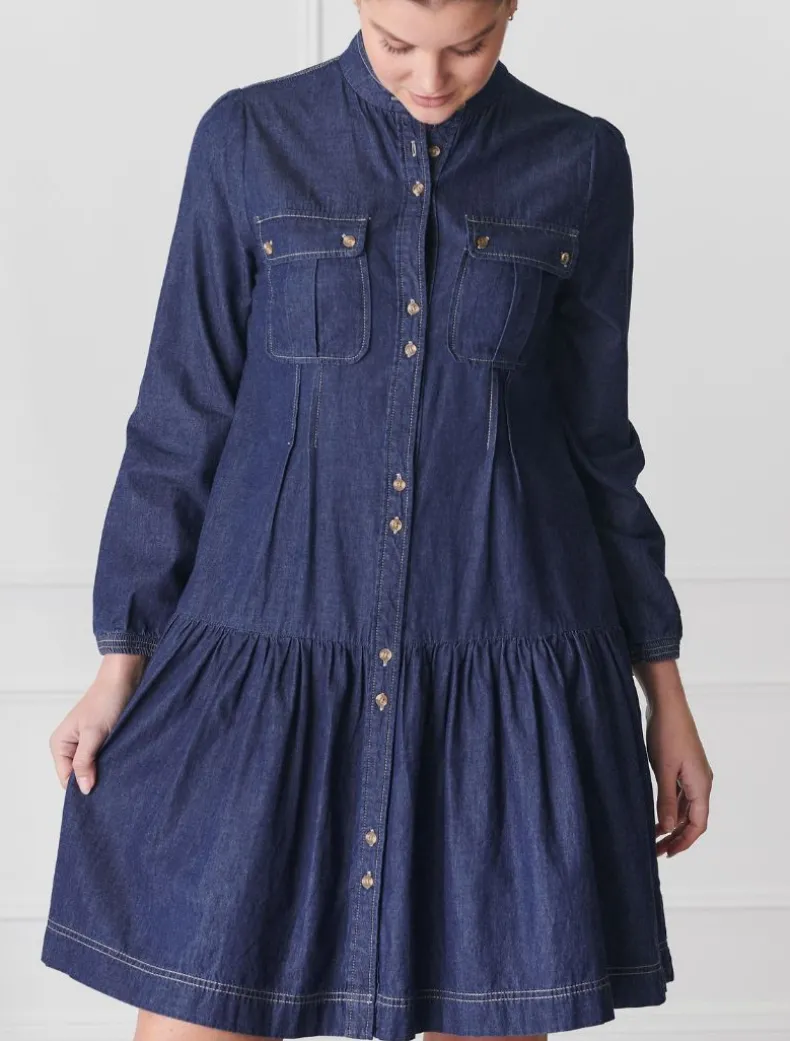Indie Denim Dress Dark Indigo
