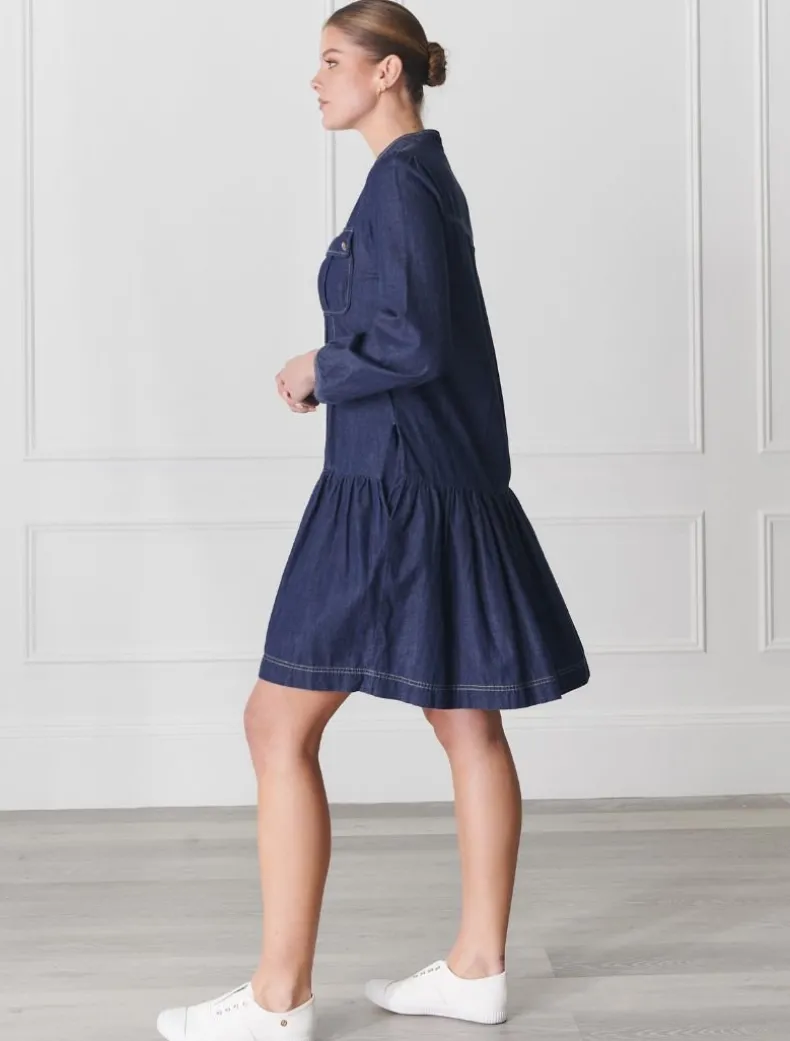 Indie Denim Dress Dark Indigo