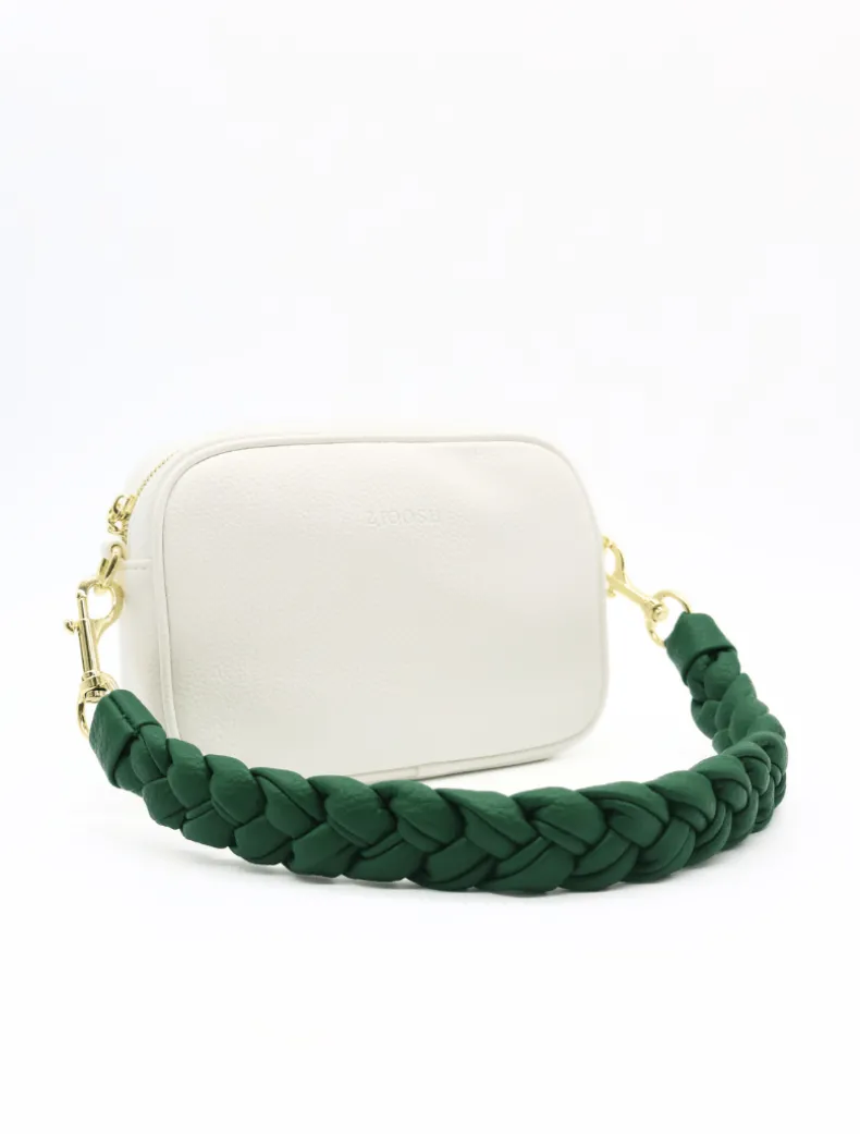 Jacie Plaited Strap Green - FINAL SALE