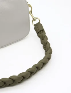 Jacie Plaited Strap Khaki - FINAL SALE