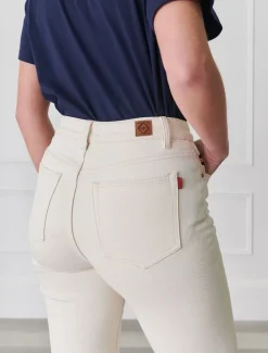 Jenna Straight Leg Jean Bone