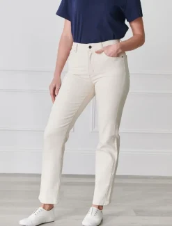 Jenna Straight Leg Jean Bone