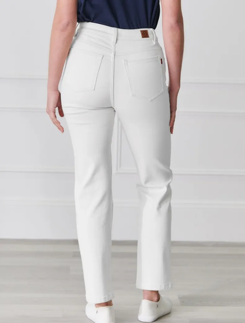 Jenna Straight Leg Jean White