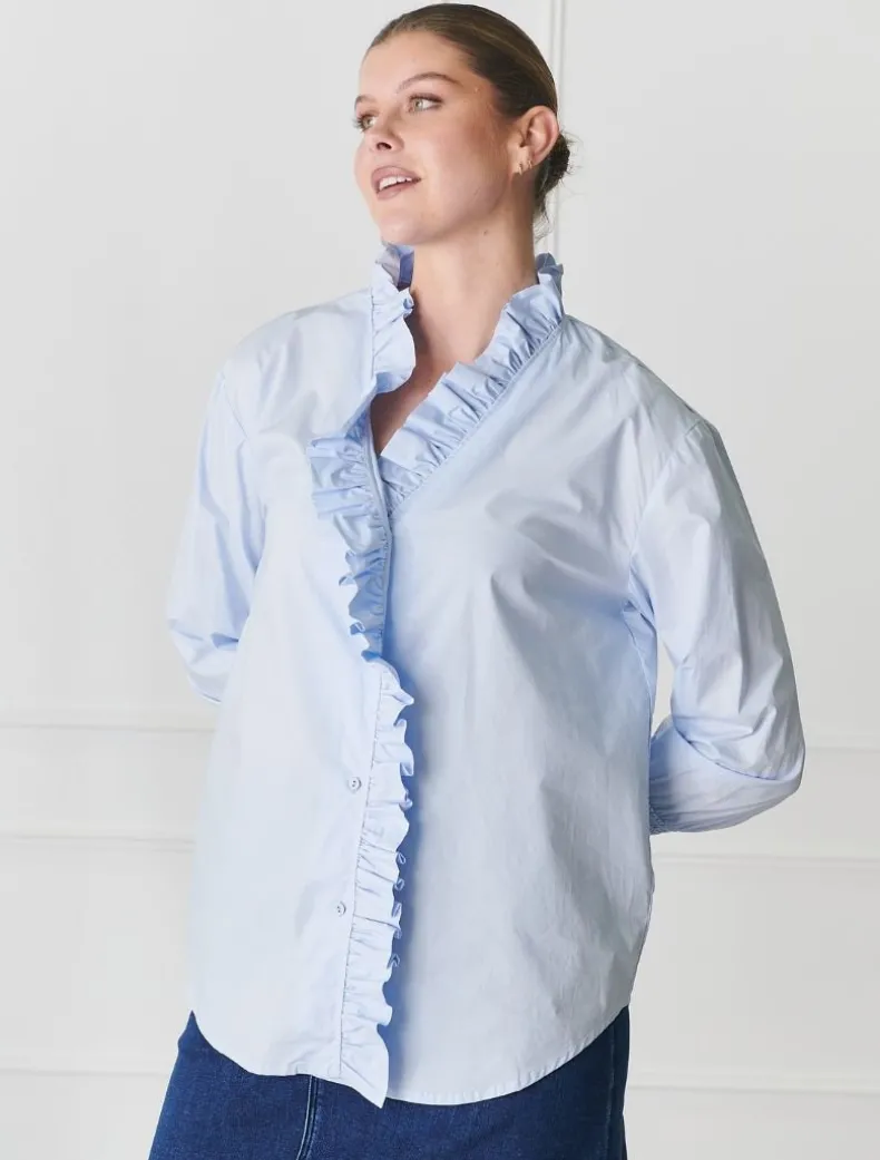 Jessie V Shirt Blue