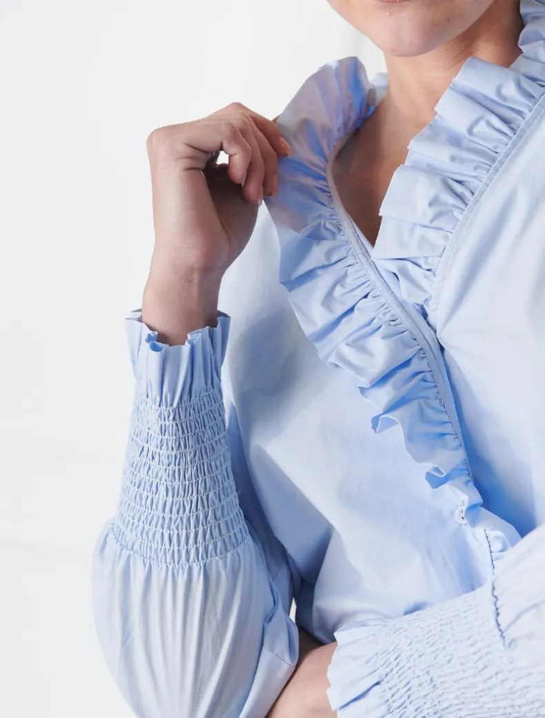 Jessie V Shirt Blue
