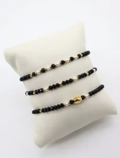 Jet Bracelet Set