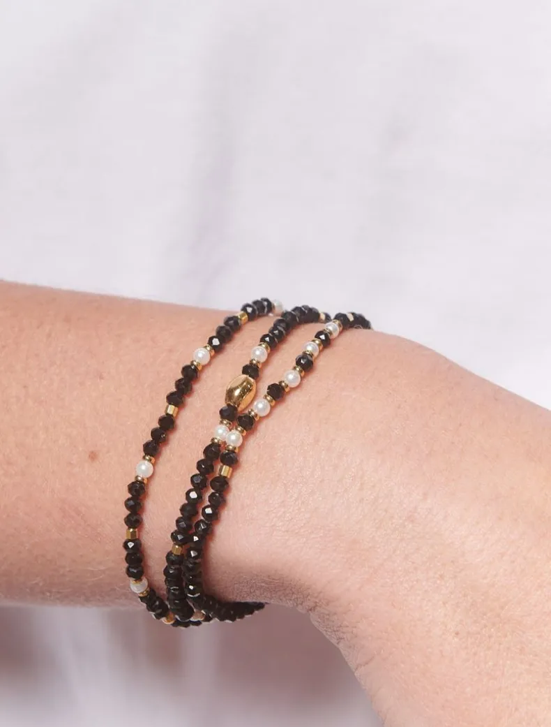 Jet Bracelet Set