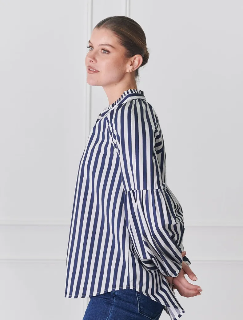 Jo Stripe Shirt Navy