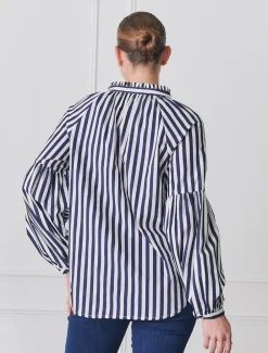 Jo Stripe Shirt Navy