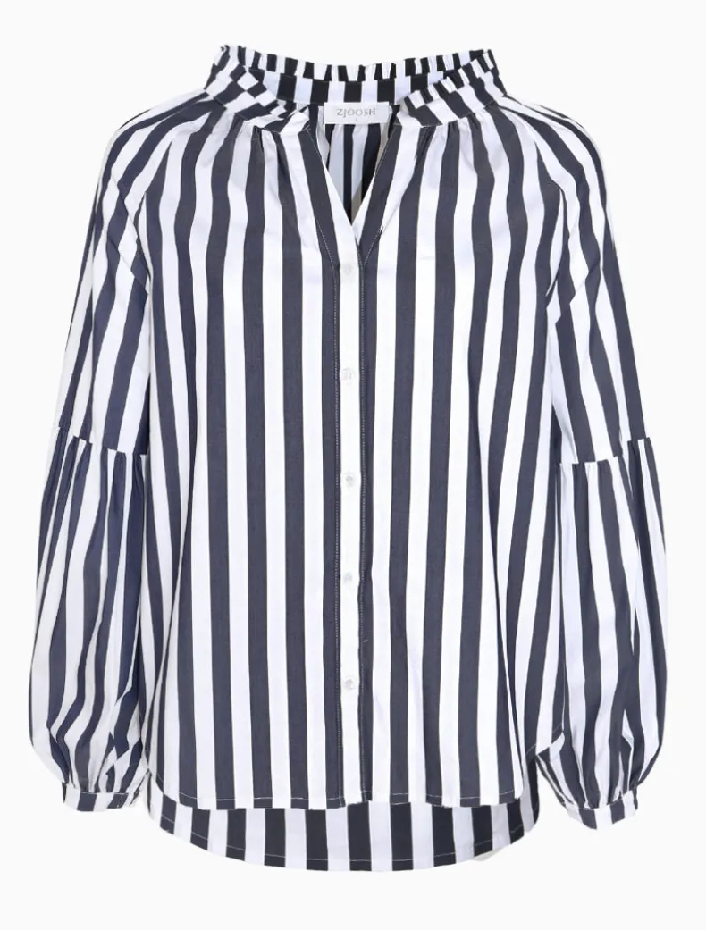 Jo Stripe Shirt Navy