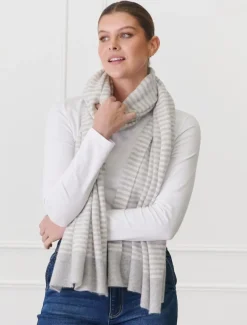 Joseph Cashmere Scarf Beige Ivory