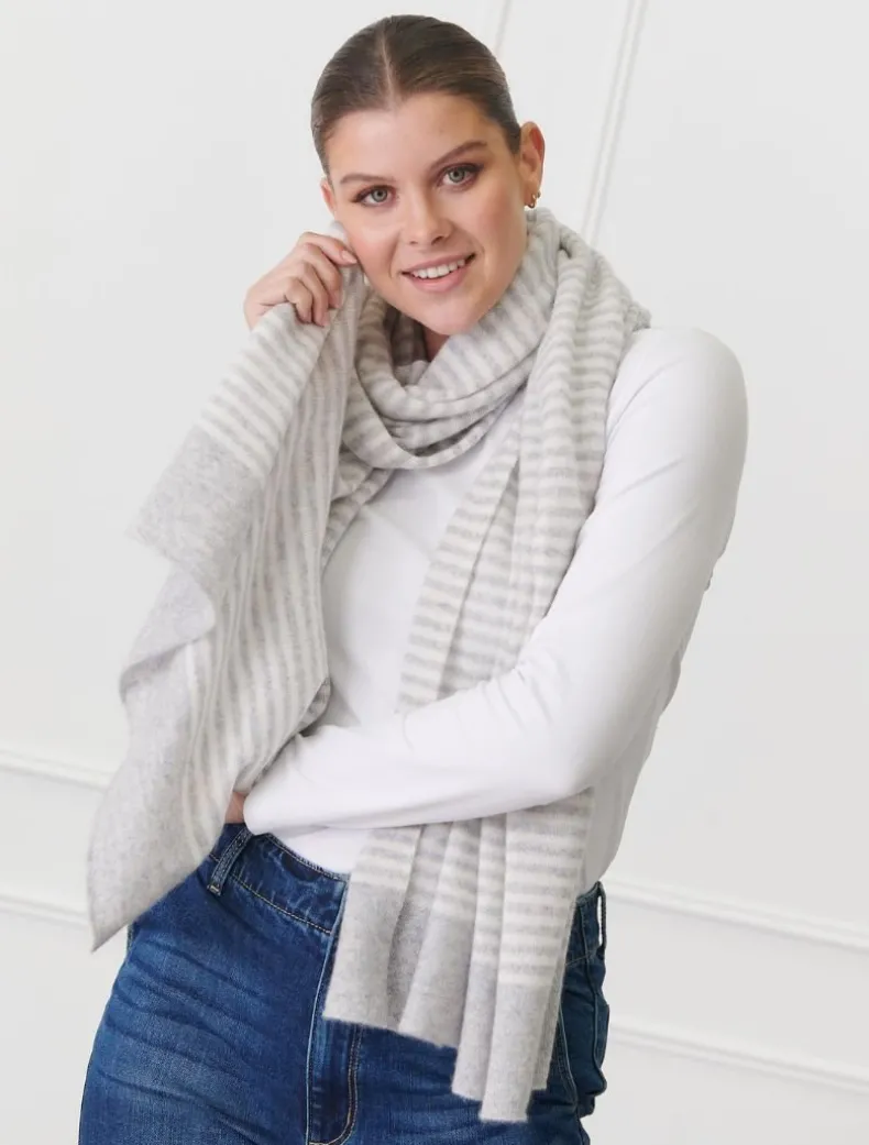 Joseph Cashmere Scarf Beige Ivory