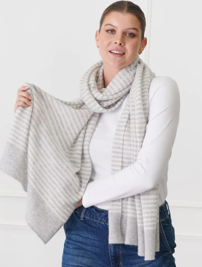 Joseph Cashmere Scarf Beige Ivory