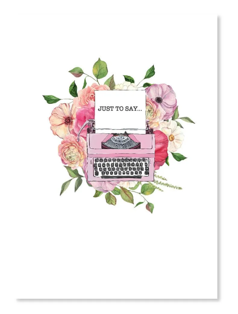 Just To Say Card Pink