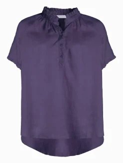 Kell Bell Linen Shirt Navy