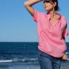 Kell Bell Linen Shirt Pink