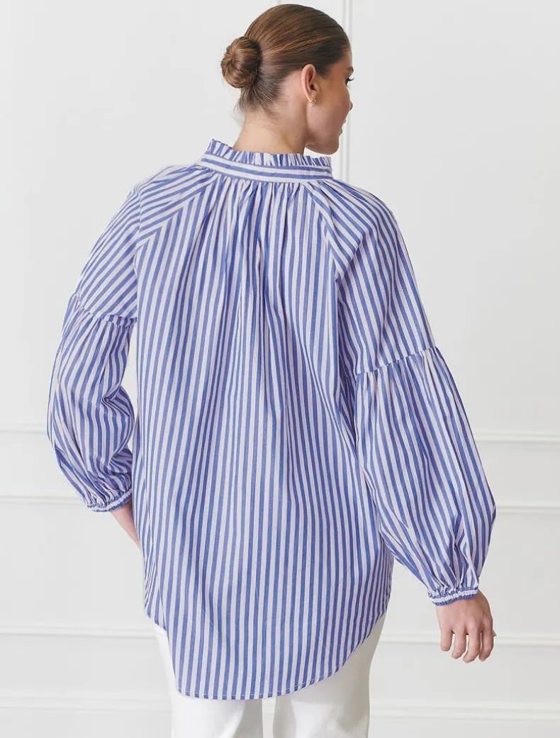 Kell Shirt Stripe Blue