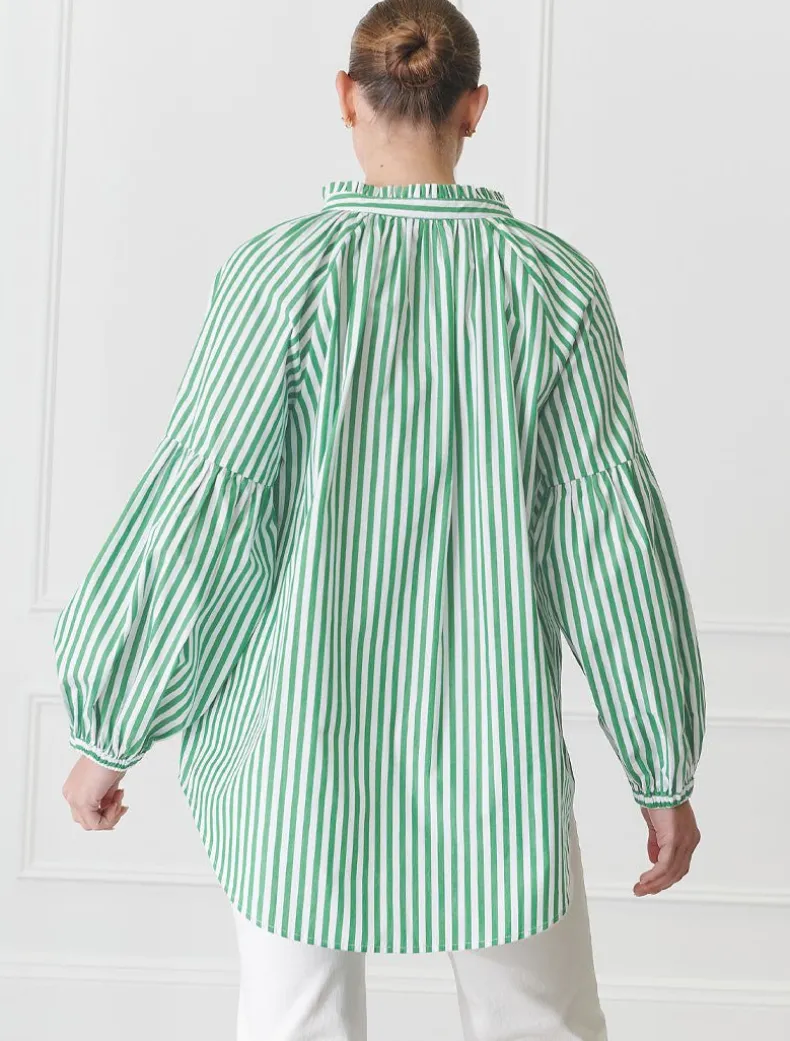 Kell Shirt Stripe Green