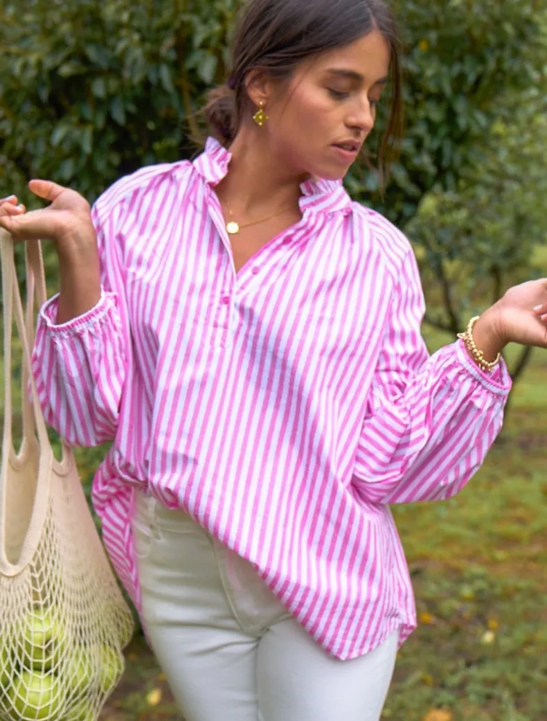 Kell Shirt Stripe Pink