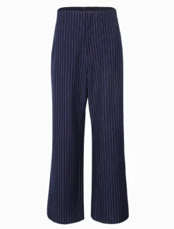 Kirsty Chalk Striped Pant Navy