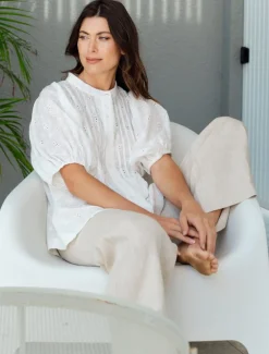 Kirsty Linen Pant Oatmeal - FINAL SALE