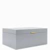 Lacquered Jewellery Box Blue Large