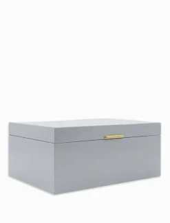 Lacquered Jewellery Box Blue Large
