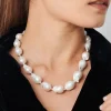 Large Baroque Pearl Necklace