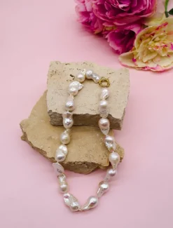 Large Baroque Pearl Necklace