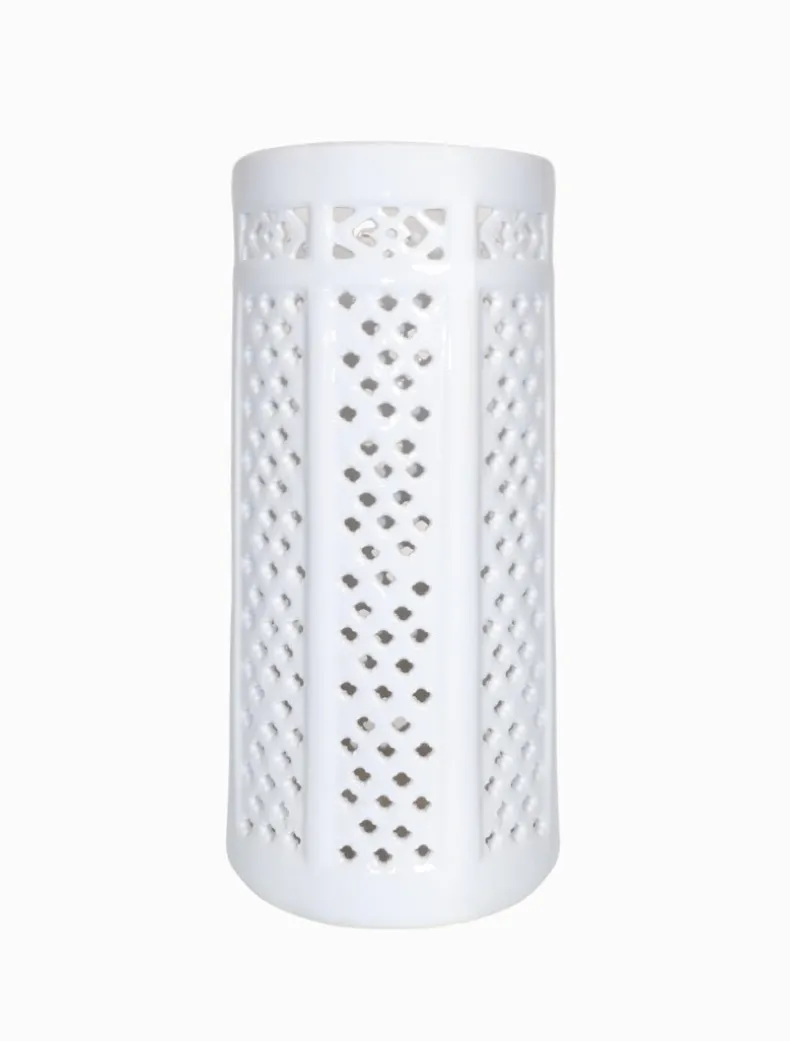Lattice Umbrella Stand White