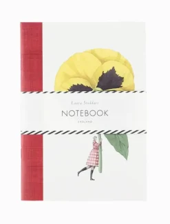 Laura Stoddart In Bloom A5 Notebook Pansy Carnation