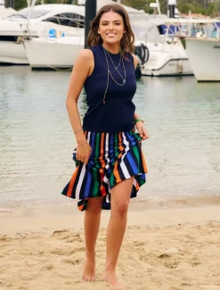 Layla Knit Tank Navy- FINAL SALE