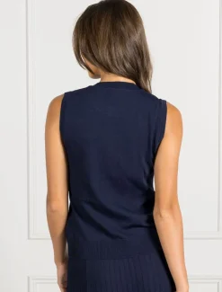 Layla Knit Tank Navy- FINAL SALE