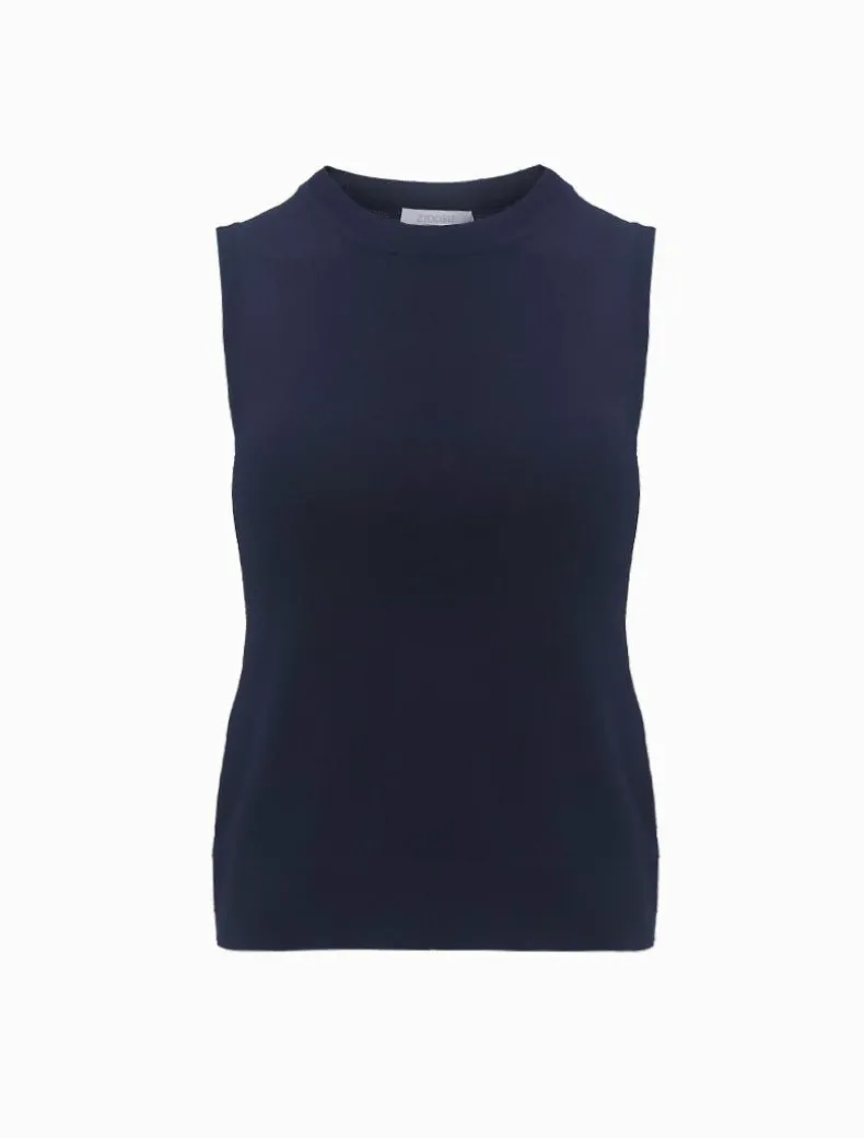 Layla Knit Tank Navy- FINAL SALE