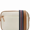 Leah Canvas Cross Body Bag White