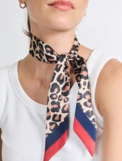 Leopard Narrow Scarf