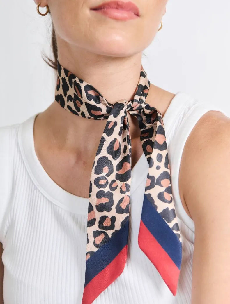 Leopard Narrow Scarf
