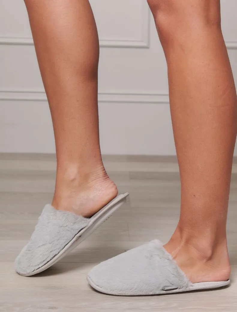 Leura Slipper Grey - FINAL SALE