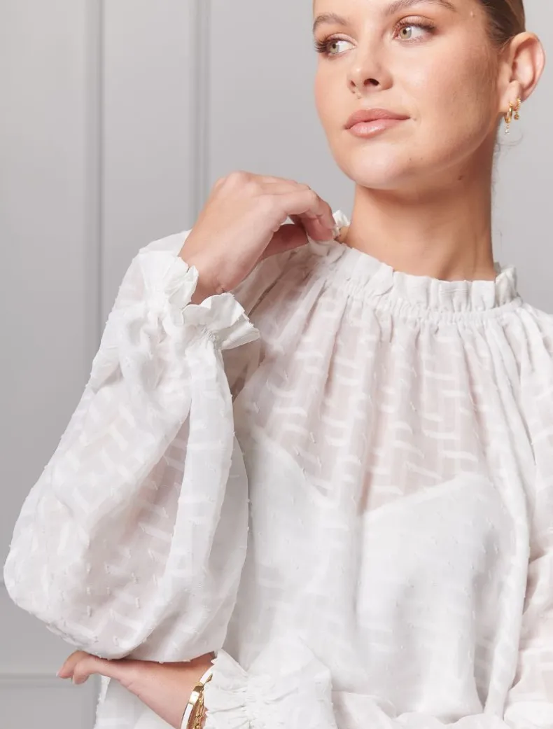 Lila Top White - FINAL SALE