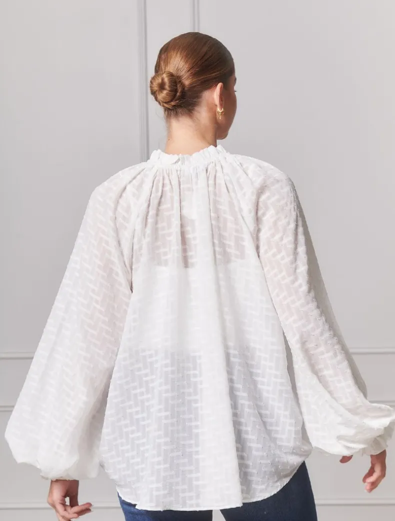 Lila Top White - FINAL SALE