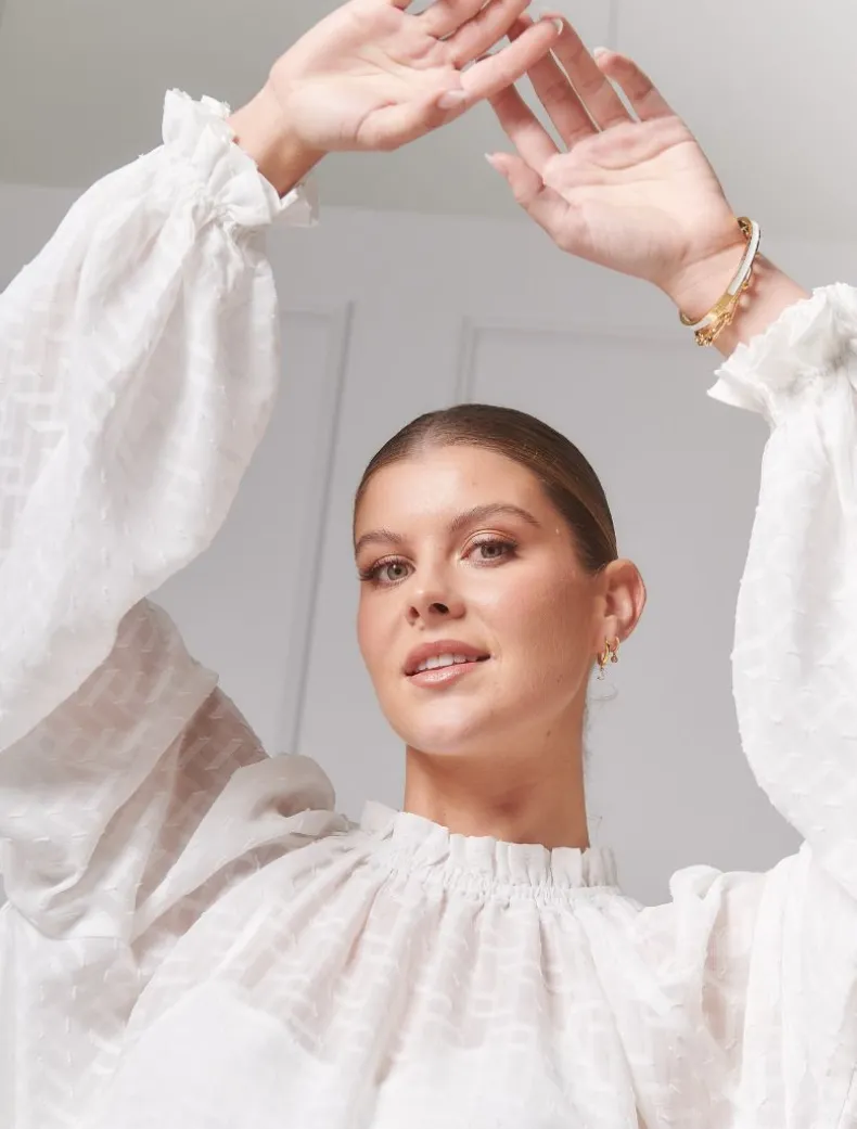 Lila Top White - FINAL SALE