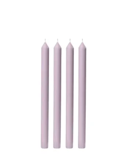 Lilac 30cm Dinner Candle (Pack of 4)