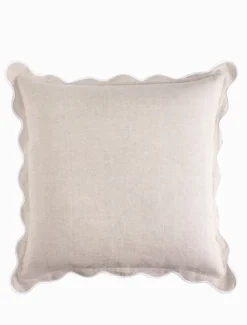 Linen Scallop Cushion 55cm x 55cm