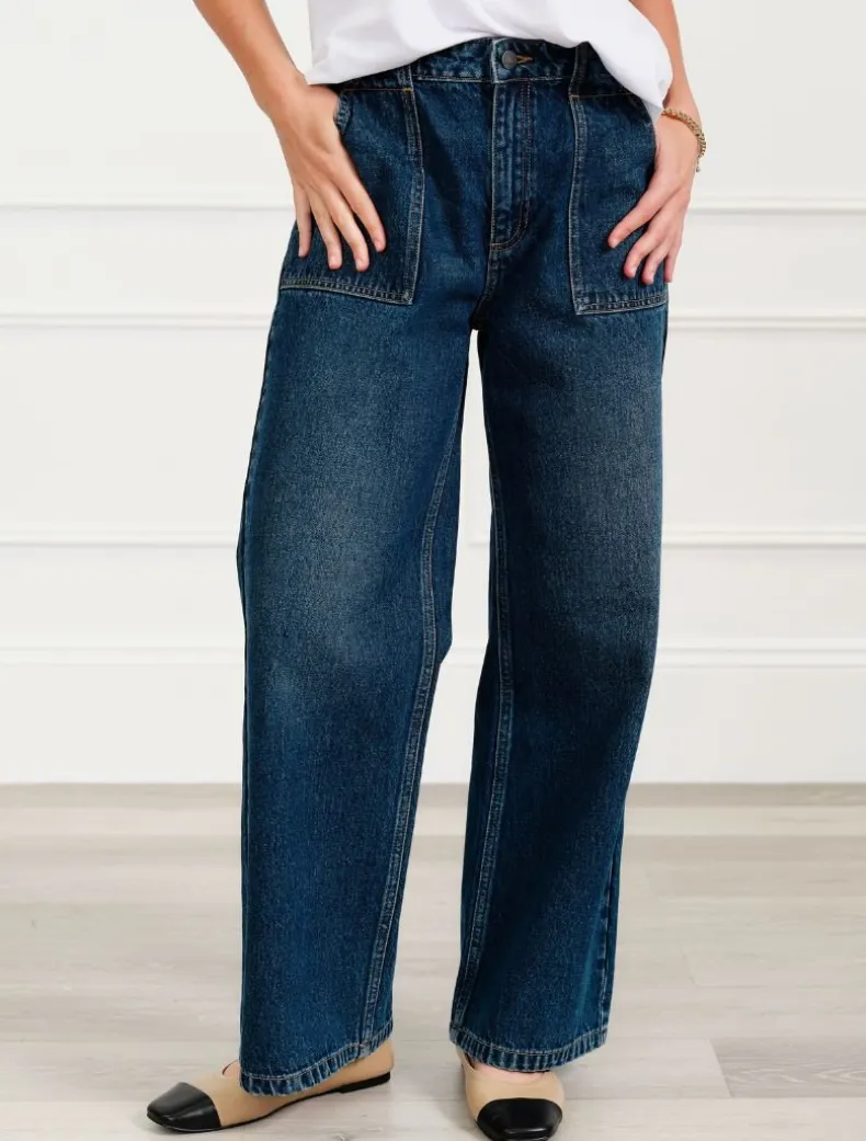 Lisa Wide Leg Jean Indigo